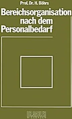 Obrázok produktu pre Bereichsorganisation nach dem Personalbedarf