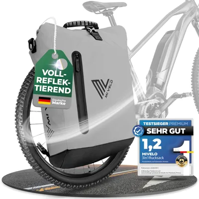 Image de Solidchoice - Sacoche de vélo 3-en-1 avec sac à dos et sac bandoulière, étanche