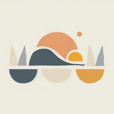 Produktbild von Plakat 50x50cm Hügel Erhebungen