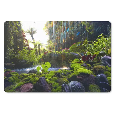 Produktbild von MuchoWow® Mauspad Mousepad Tropischer Wasserfall 27x18 cm - Mousepads - Maus Mat - Pad - Mausunterlage - Büroartikel - Desk Matten