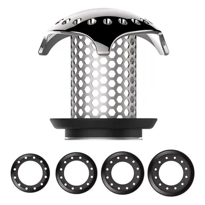 Produktbild von Abflusssieb Abfluss Haarfänger Badewanne sinken Sieb 304 Edelstahl Abfluss Catcher Anti-Rost Abflusssieb Dusche Haarfänger Kompatibel Match Drain Größe von 3.5cm bis 4.5cm