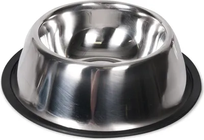Immagine prodotto di Karlie Inox - Ciotola per cani - Con bordo in gomma - Acciaio inox - Argento - 2330 ml - Diam. 25-34 cm