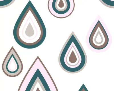 Produktbild von Lars Contzen Vliestapete Pretty Drips, blau, rosa, weiss, 10,05 m x 0,53 m, 255129, 2551-29