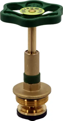 A close-up studio shot of a valve component.
