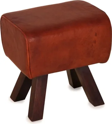 casa padrino luxus designer wohnzimmer hotel restaurant club bar büro holz leder bock turnbock hocker sitzhocker deko accessoires möbel