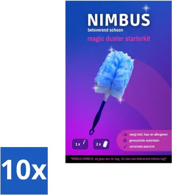 Obrázek produktu pro NIMBUS Mágický prachový smeták + 2 náhradní náplně (1 sada) – výhodné balení – 10 kusů