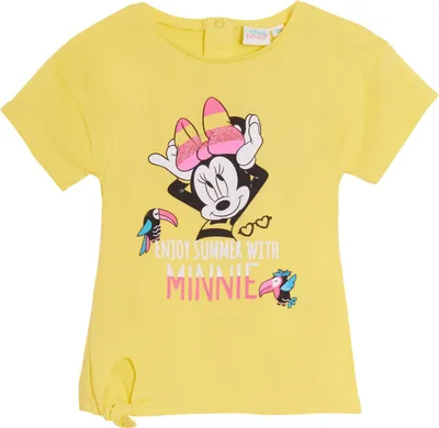Produktbild von Disney Minnie Mouse Mädchen-T-Shirt Baumwolle gelb 74