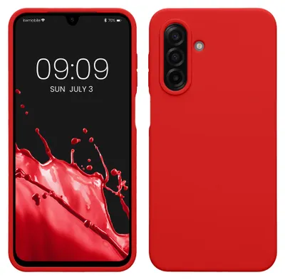 Produktbild von kwmobile Handyhülle für Samsung Galaxy A17 4G / 5G Hülle - Case Silikon - Kabelloses Laden - Schutzhülle Cover in Klassisch Rot
