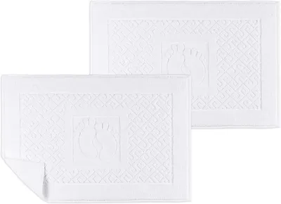 Obrázok produktu pre Sada Badmatte, 2 kusy, 100% bavlna, protišmyková, vhodná do sprchy a na toaletu