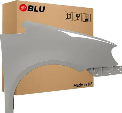 Image de BLU Aile Compatible avec VW Volkswagen Touran 1T1 LD7S Droite Grau SlateGrau | 2003-2006 | Avant | Peint| Prêt à Monter | Galvanisé