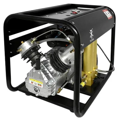 Obrázok produktu pre Kompresor PCP – vysokotlakový kompresor 300 bar (4500 psi) – s automatickým vypnutím – s integrovaným filtrom – určený pre 6,8-litrové potápačské fľaše – 220V