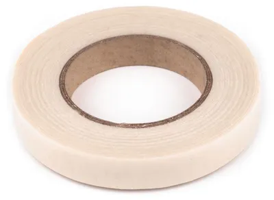 1 Rolle Papier Band Breite 12mm, milchweiß