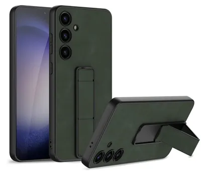 Obrázek produktu pro Pro Samsung Galaxy S24 Plus – kryt GKK Skin Feel Frosted s držákem, ochranné pouzdro na mobil, zelené