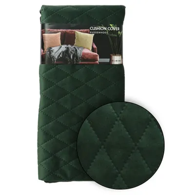 Imagen del producto de H&S, cojín decorativo con forma de botella, color verde, 45 cm x 45 cm, ideal para el salón