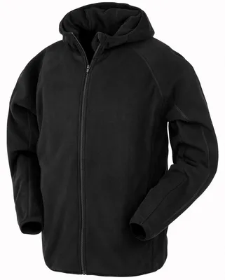 Immagine prodotto di Result Genuine Recycled - Felpa con cappuccio e zip integrale in materiale riciclato da uomo FK2054 (S) (Nero)