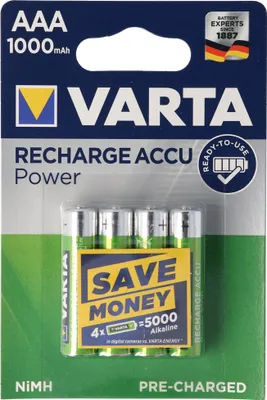 Produktbild von VARTA RECHARGE ACCU Power AAA 1000mAh Blister 4