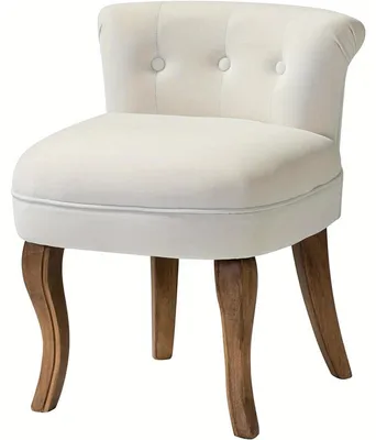 Image de Meuble de maquillage - Tabouret de maquillage - Coiffeuse avec tabouret - Tabouret d'appoint - Pouf - Moderne - Revêtement