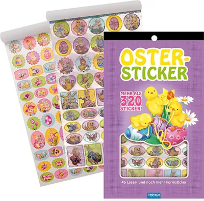 Produktbild von Osterstickerblock mit mehr als 320 Sticker - Trötsch