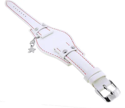 Produktbild von s.Oliver Unterlageband Uhrenarmband 16mm aus Leder in weiß SO-2142-LQ