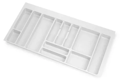 Obrázok produktu pre Držiak príborov Optima Vertex/Concept, 500 mm (šírka 16 mm), M 1.000, biely plast Emuca