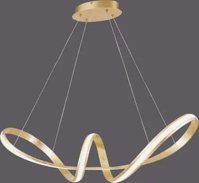 Zdjęcie produktu dla Lampa wisząca MELINDA Paul Neuhaus, złota, 1xpłytka LED 40 W, 3000 K, do wnętrz, IP20