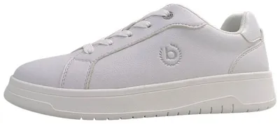 Image de Bugatti Woman : Chaussures de sport pour femmes, modèle à lacets, couleur blanche, style décontracté