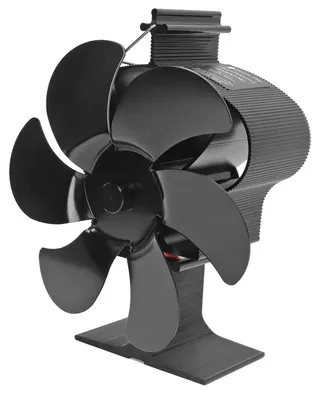 Obrázek produktu pro Ventilátor do krbové vložky, 6 lopatek, rozváděč tepla, 152 mm