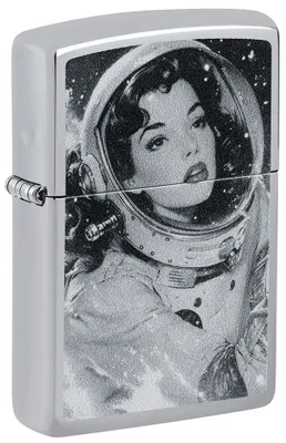 Produktbild von Zippo Feuerzeug Kosmonautin 60007871 High Polish Chrome