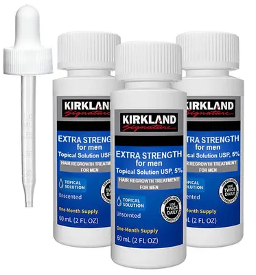 Produktbild von Kirkland 3 Months Solution, 5%, Haarausfallbehandlung, e Version, inklusive Pipette, 3x 60ml