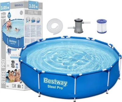 Produktbild von Bestway® Steel Pro Frame Pool 305 x 76 cm | Familienpool 56679