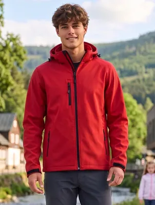 Image de Veste softshell pour hommes ALTISPORT NP/ALM225, couleur rouge, taille S