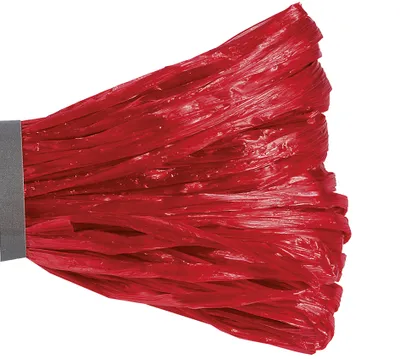 Produktbild von Folia Edelbast Raffia - glänzend, hochrot, 30 m