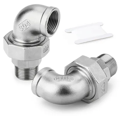 Immagine prodotto di Raccordo a gomito da 3/4" BSP - Stampato - Femmina/Maschio - Resistente alla corrosione - Resistente alle temperature - Filettatura profonda