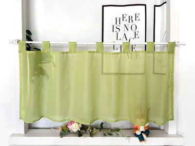 Zdjęcie produktu dla Zielona zasłona do bistro 45 x 120 cm
