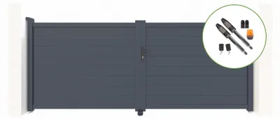 Produktbild von Flügeltor elektrisch 3,5m EIGER H.140cm + Drehtorantrieb TANKER B700