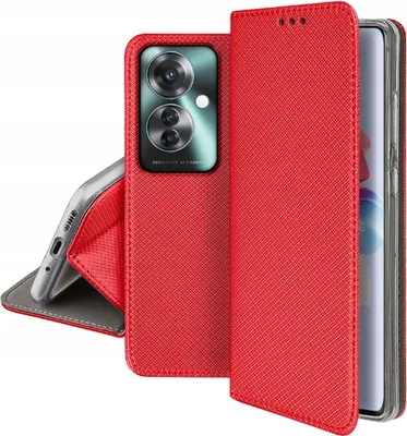 Productafbeelding van Hoesje voor Oppo Reno 11F 5G, SMART MAGNET CASE, portemonnee-model + beschermend glas 9H
