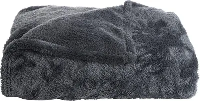 Produktbild von Unyqoos® Fleecedecke – superweich & wärmend, Kuscheldecke 150 x 200 cm, Dunkelgrau