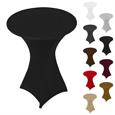 Produktbild von Stehtischhusse Stretch | Hussen/Topper für Stehtische Ø 80cm Schwarz