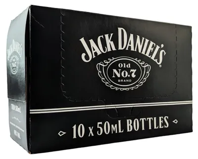 Produktbild von Jack Daniel's Old No. 7 Tennessee Whiskey | 40 % vol | 10 x 0,05 l
