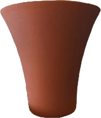 Produktbild von Garden Italia Vasen Runder Topf für Pflanzen Konisch ausgestellter ECOS dn 44 cm aus Terrakotta-Harz -  Italy - Für drinnen und draußen - Frostbeständig - Leicht - Stoßfest, S
