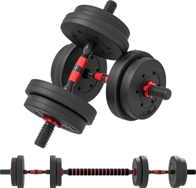 Produktbild von HOMCOM 2 in 1 Hanteln Set 15 kg verstellbare Kurzhantel & Langhantel Fitness