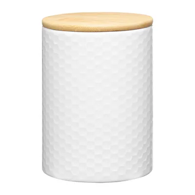 Produktbild von Kuketo | Vorratsdose 1,1 L Mit Bambusdeckel – Keramikbehälter Für Lebensmittel, Gewürze, Kaffee, Tee, Pasta & Zucker – Stilvoll & Praktisch