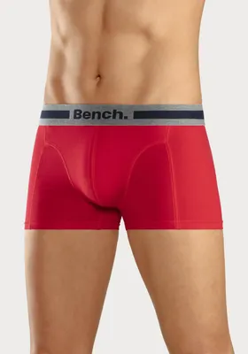Produktbild von Bench Boxer Boxershorts für Herren 4 -teilig rot, grau-meliert, navy, schwarz Größe S