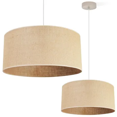 Produktbild von Hängeleuchte JUTA aus Jute in Beige Ø40 cm 1-flammig E27 höhenverstellbar