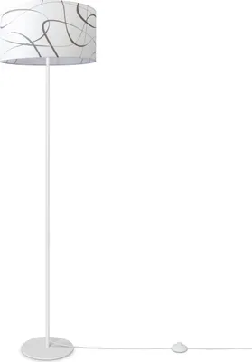 Produktbild von Stehlampe Wohnzimmer Lampenschirm Stoff Stehleuchte Leselampe Abstrakt Vintage