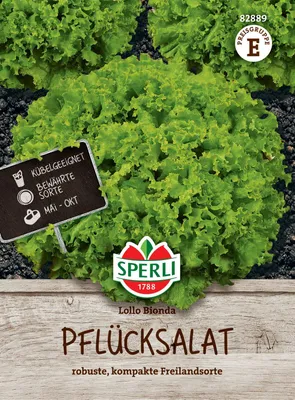 Produktbild von SPERLI Salatsamen Lollo Bionda Lactuca sativa 7-8 lfd. Meter