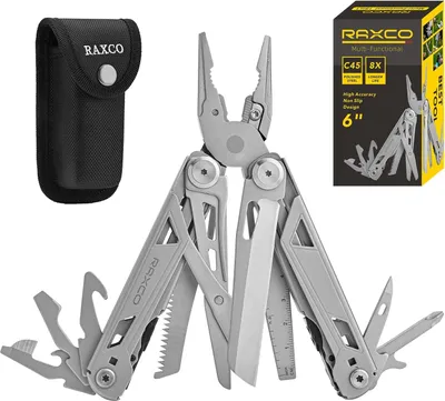 Produktbild von 15-in-1 Multitool mit Nylon Tasche - Faltbare Multifunktionale Zange