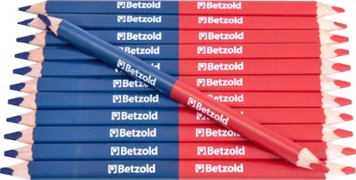 Produktbild von Betzold Zweifarbstift in Rot/Blau, Buntstift für Motorik/Geschicklichkeit, Setgröße: 12 Stück