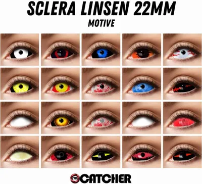 Produktbild von Zoelibat Eyecatcher Sclera 6 Monats-Kontaktlinsen Damaged Eye Monatslinsen Partylinsen Linsen
