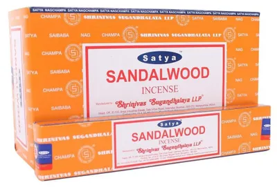 Nag Champa Räucherstäbchen Sandelholz 15 g, 12-15 Stück
